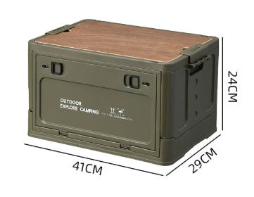 30L Camping Organizer mit Holzdeckel