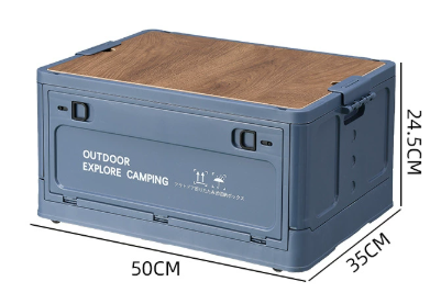 50l Camping -Oraganizer mit Holzlippen