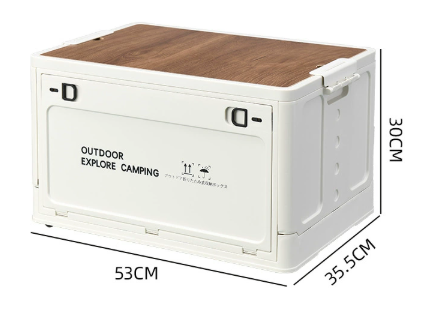 60l Camping Organizer mit Holzlippen